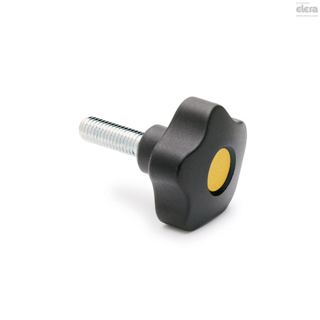 Zinc-plated Steel Threaded Stud, With Cap, VCT.32 P-M6x20-C4